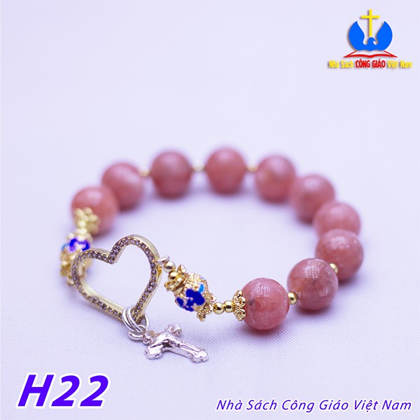 Tràng Hạt Đá Đào Hoa (Rhodochrosite) H22