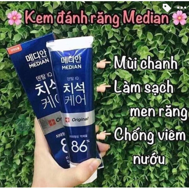 Kem đánh răng median [Sạch Trắng 100%_Hàng Auth] Kem đánh răng120g Median 93% Hàn Quốc