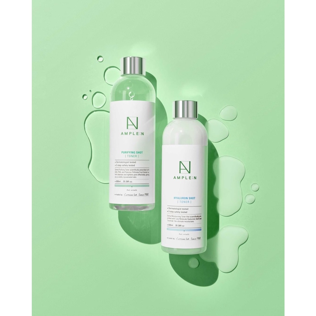 Nước Hoa Hồng Làm Sạch, Se Khít Lỗ Chân Lông Ample:N Purifying Toner 600ml