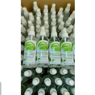 Nước rửa tay sát khuẩn happy care hương trà xanh hương bạc hà chai 500ml có vòi xịt