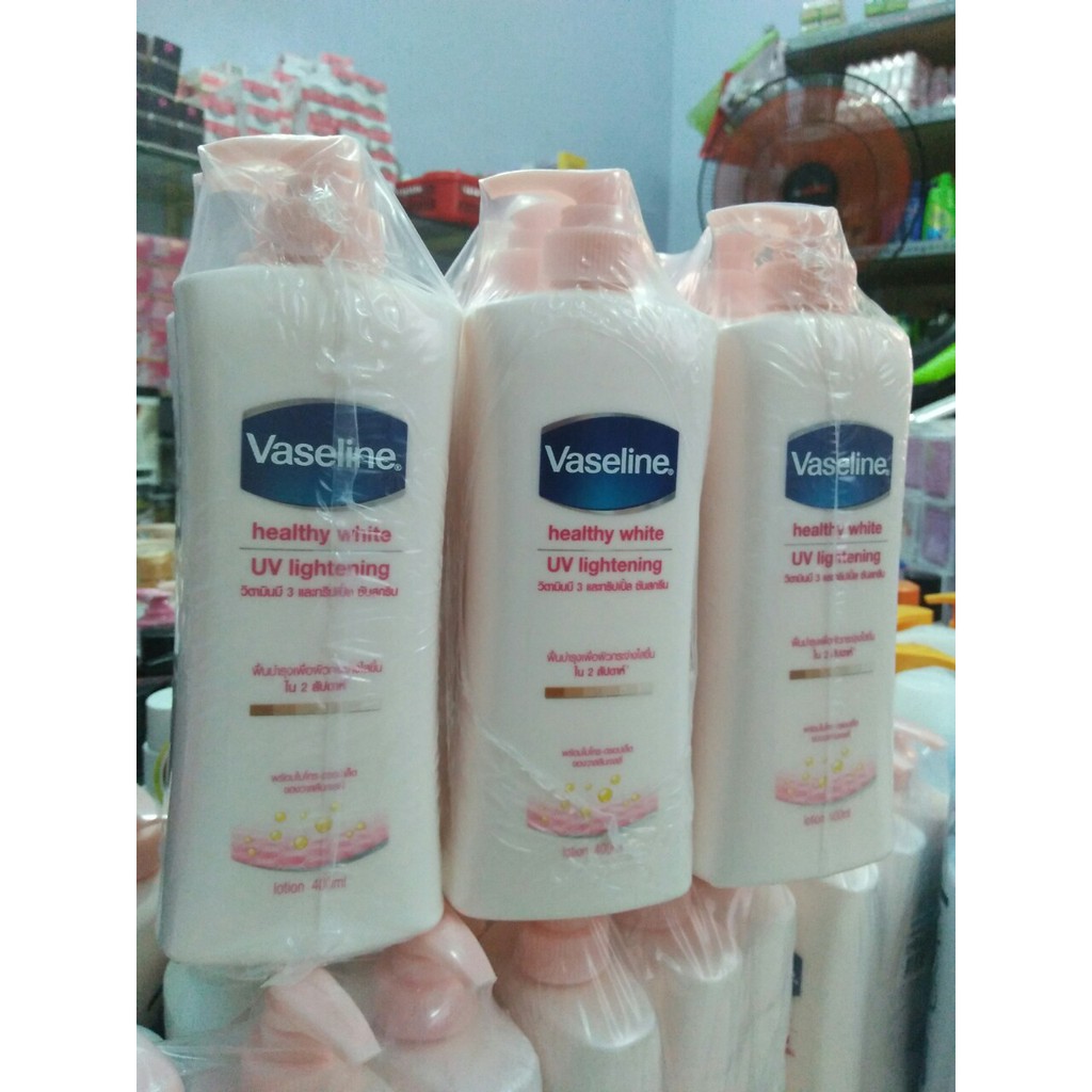 Sữa dưỡng thế vaseline trắng da chống nắng 400 ml