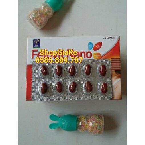 Fero Nano Bổ Sung Sắt, vitamin, hỗ trợ quá trình tạo máu Tăng Cường Lưu Thông Máu Cho Phụ Nữ mang thai