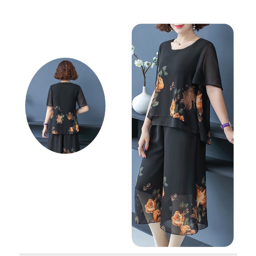 Bộ đồ trung niên nữ đi chơi đẹp. hoa hong moi 2