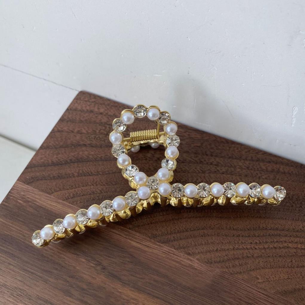 (0216) Cặp Tóc Tông Màu Trắng Be Pastel Đơn Giản Hàn Quốc Dành Cho Nữ