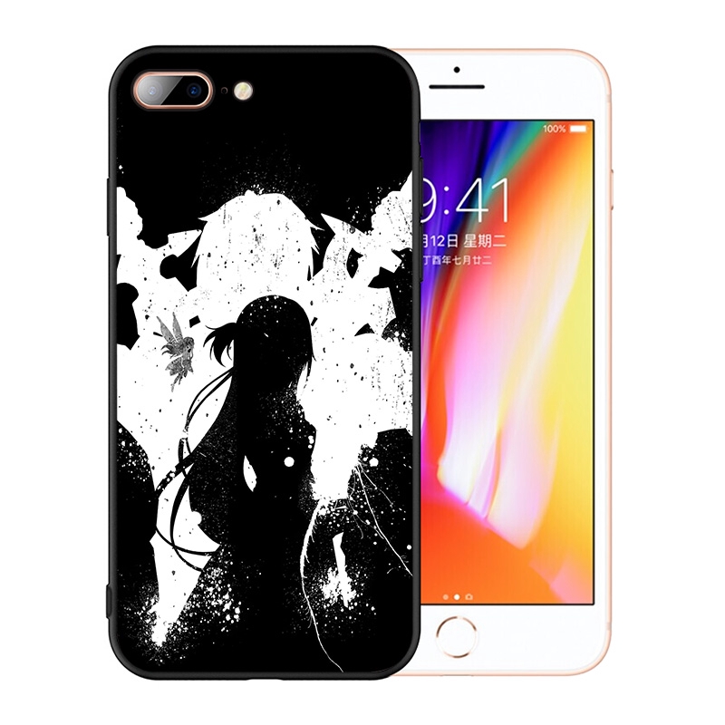 Ốp Lưng Tpu Họa Tiết Sword Art Online Thời Trang Cho Iphone Xs Max Xr X 5s 6s 7 8 Plus