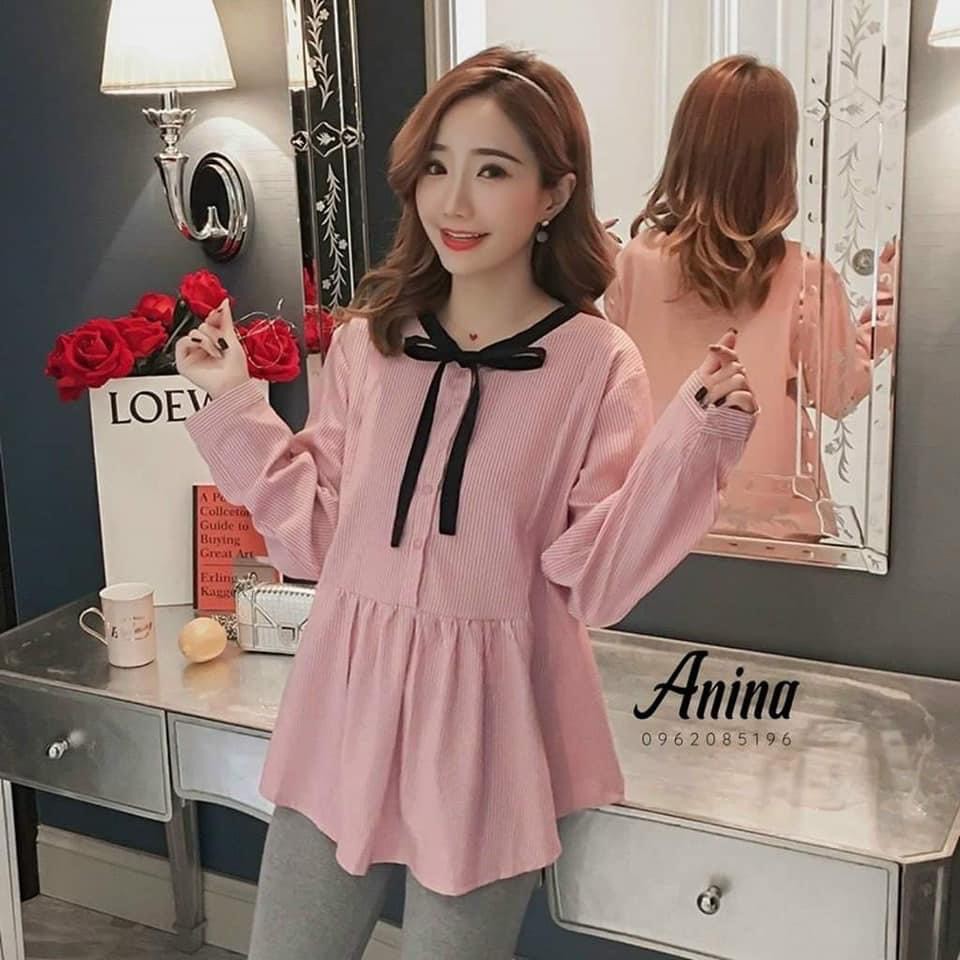 Áo Bầu thu đông thời trang công sở trẻ trung cho mẹ bầu- áo bà bầu cao cấp siêu mát siêu mềm❤️freesize 43-68kg