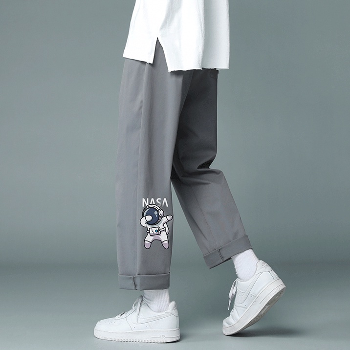 Quần baggy kaki nam nữ Nasa - Kiểu quần ống rộng basic unisex - 3 màu đen, vàng, ghi -  MayLinh shop