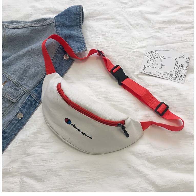 SẴN - Túi Bao Tử Champion Dành Cho Nam/Nữ - 3 Màu Đen/ Trắng/ Xanh