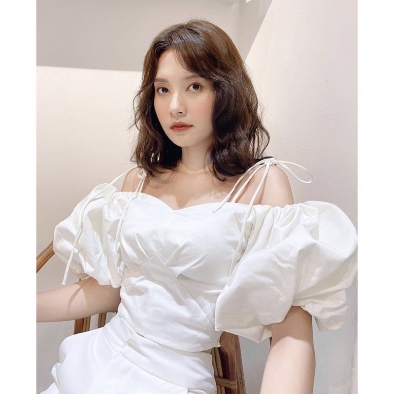 Áo croptop tay phồng lưng chun bigsize 60-90kg ( bèo béo bigsize )