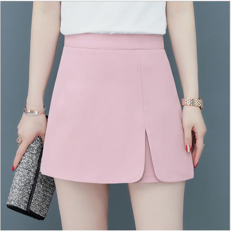Quần đùi nữ, quần giả váy, chất kaki nhật QS04