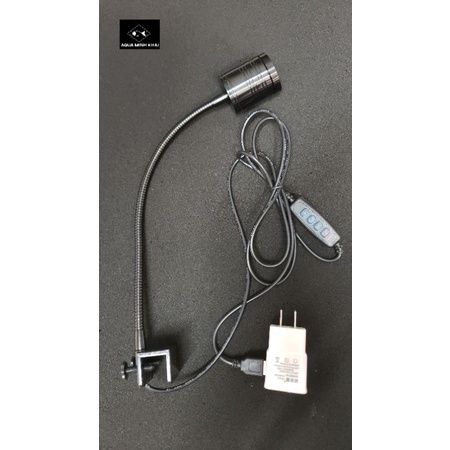 Đèn led rọi (tăng giảm độ sáng) ánh sáng trắng, ánh sáng vàng 7w - đèn chuyên cho hồ biotop - phụ kiện thủy sinh