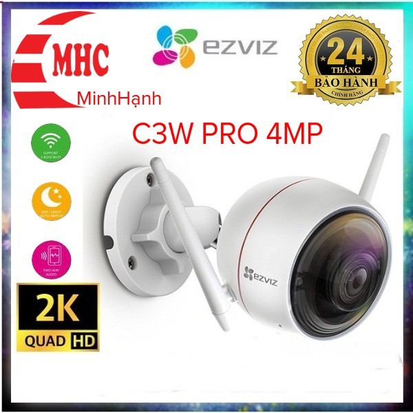 Camera Wifi Ezviz C3W Pro (4.0 Megapixe),ghi màu đêm,đàm thoại 2 chiều,chính hãng bh 2 năm