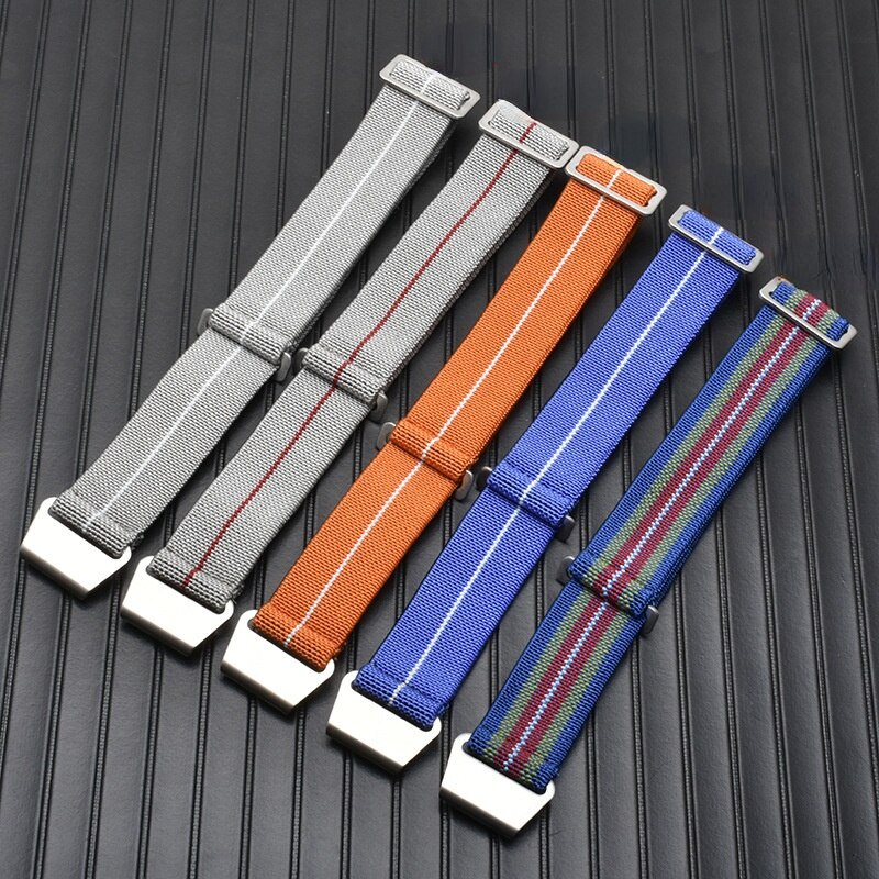 Dây Đeo Nylon Co Giãn Thay Thế 60s 18mm 20mm 22mm Cho Đồng Hồ