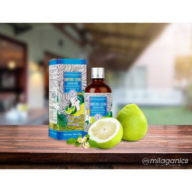 Lotion Bưởi Milaganics Kích Thích Mọc &amp; Ngừa Rụng Tóc 100ml - Hasaki - Hàng Chính Hãng