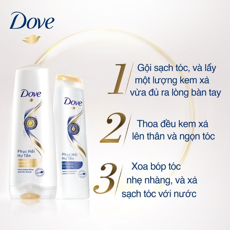 Dầu gội đầu dove 640g