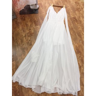 Đầm maxi đan dây lưng