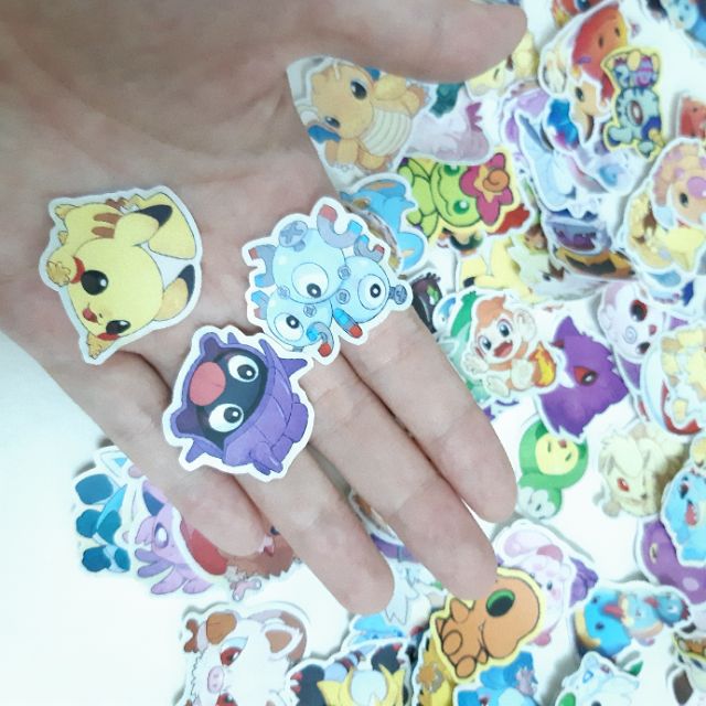 Sticker Pokemon dán trang trí scrapbook, planner,... size nhỏ 3-5cm
