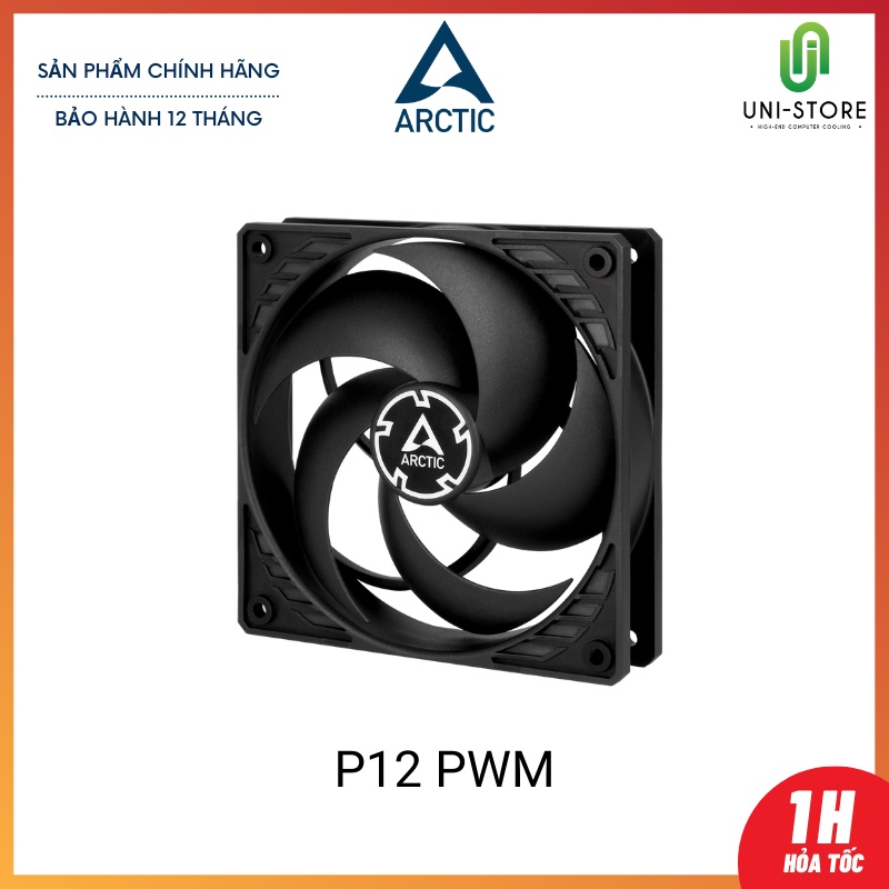 Quạt tản nhiệt Fan Case Arctic P12 PWM, P12 PWM PST, P12 PWM PST CO, P14 PWM PST - Bảo Hành Chính Hãng - Quay Êm Bền