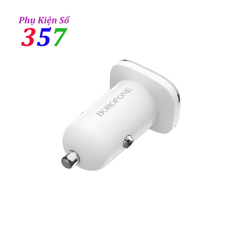 Sạc xe hơi Borofone BZ12 có 2 cổng USB
