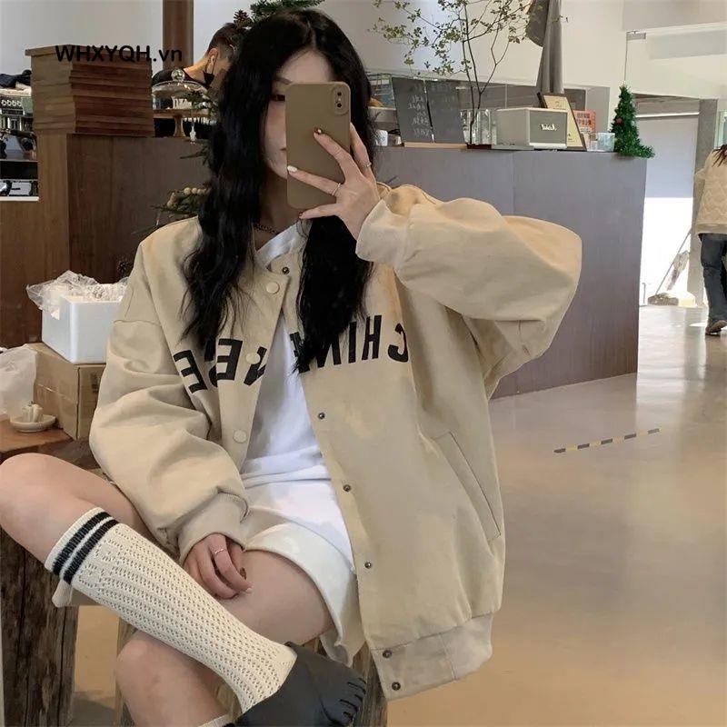 Áo Khoác Bóng Chày Thiết Kế Mới Năng Động Thời Trang Theo Phong Cách Mỹ