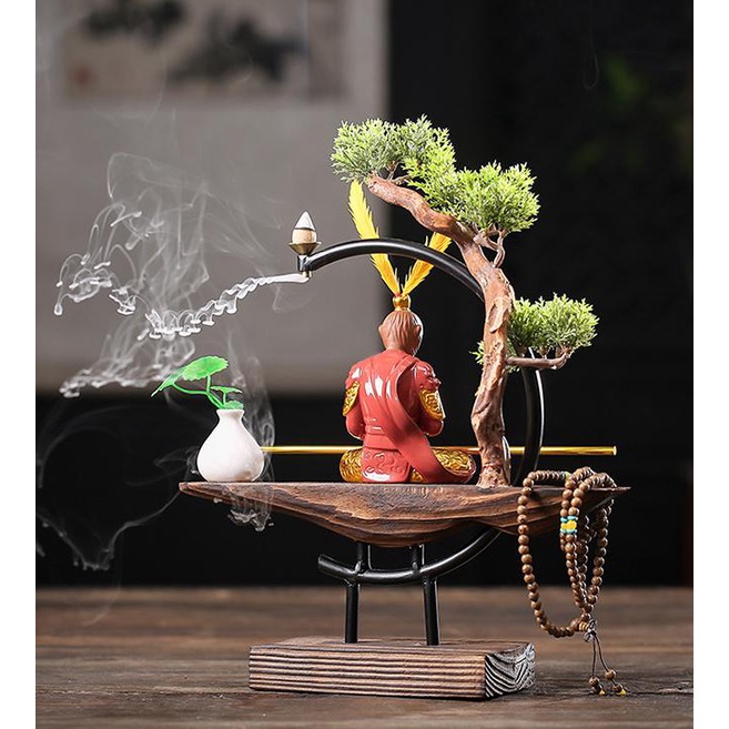 Tượng Tôn Ngộ Không – Tề Thiên Đại Thánh gốm màu đỏ mới 2021