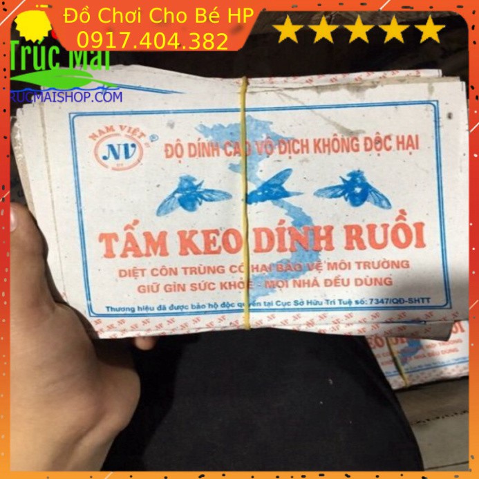 [SIÊU SALE] Sỉ 10 tấm keo dính ruồi ✅  Đồ Chơi Trẻ Em HP