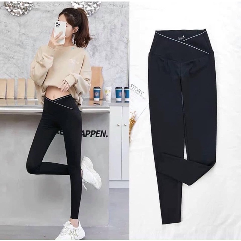 QUẦN TREGGING TRÉO EO CO DÃN THOẢI MÁI TRENDY