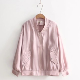Áo khoác bomber nữ CNV146 phối túi sành điệu B070
