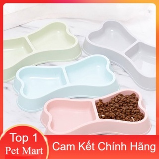 Bát ăn nhựa khúc xương đôi cho chó mèo Easypet