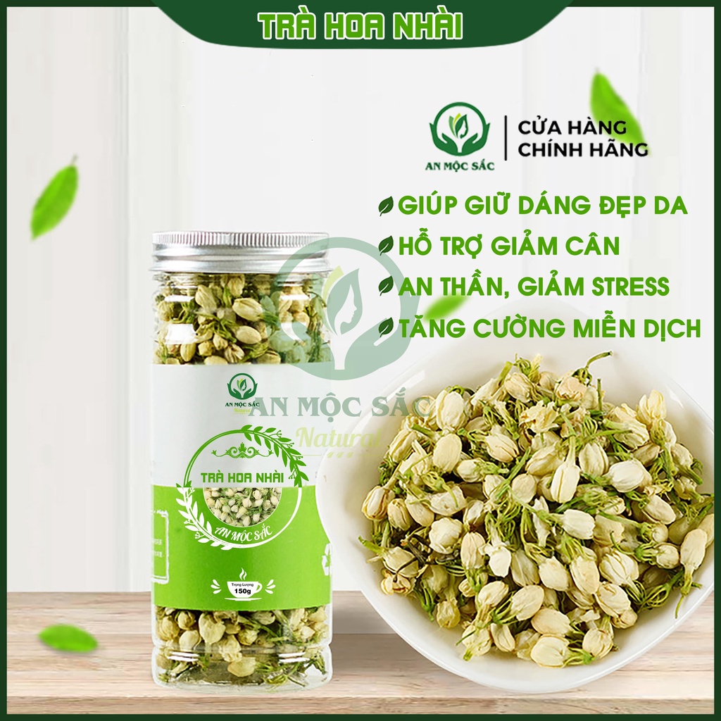 ✅ Trà Hoa Nhài  Sấy Khô Nguyên Bông Trắng Đẹp Tự Nhiên An Mộc Sắc