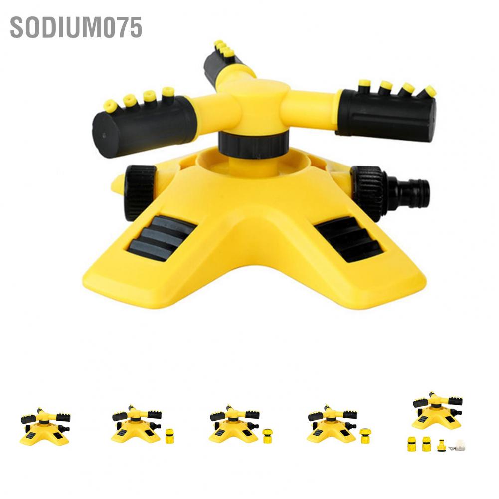 Sodium075 Tưới phun tự động xoay 360 độ Ba thiết bị tưới nước cỏ vườn Thiết cây