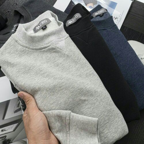 Áo Nỉ Nam Cổ Tròn Chất Nỉ Bông Dày Màu Sắc Thanh Lịch Chuẩn Form Có Size Lớn