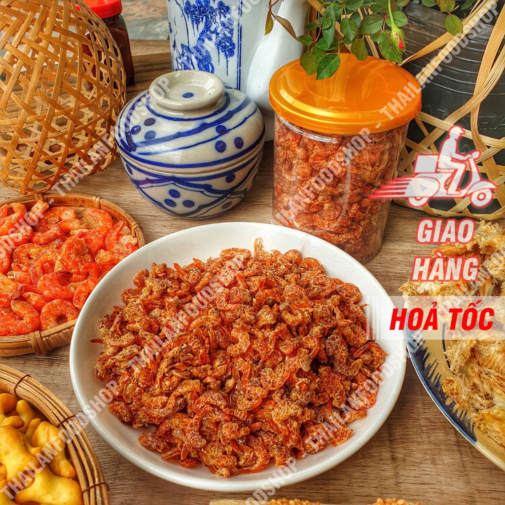 Tôm Sấy Khô (Tôm Khô) Lon 300Gram &amp; Túi 500Gram (Hút Chân Không)