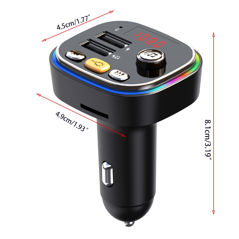 Tẩu Sạc Điện Thoại Hai Cổng USB 12-24V Giải Trí Nội Thất Xe Hơi