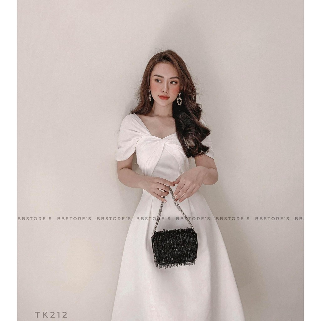 [BBSTORE'S] Đầm Xoè Trễ Vai Xoắn Ngực - TK212 | BigBuy360 - bigbuy360.vn