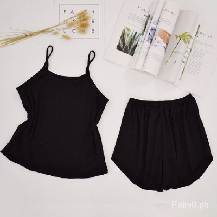 Plus Bộ Đồ Ngủ Hai Dây Màu Trơn Thoáng Khí size Lớn M / XL / XXL