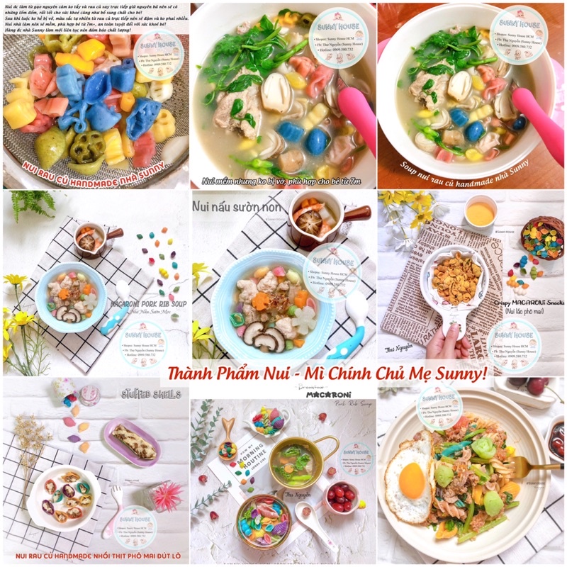 Nui Hữu Cơ Cho Bé Gói Nhỏ 50g - 100g