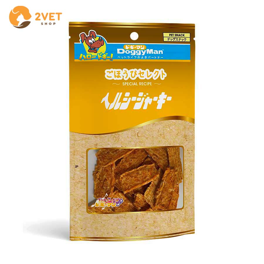 Miếng Gà Sấy Khô DoggyMan - Trọng Lượng 90G - Thức Ăn Khô Cho Thú Cưng - Vật Nuôi