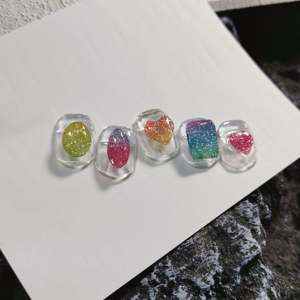 Đề Can 3D Màu Gradient Sáng Bóng Chuyên Dụng Trang Trí Móng Nghệ Thuật