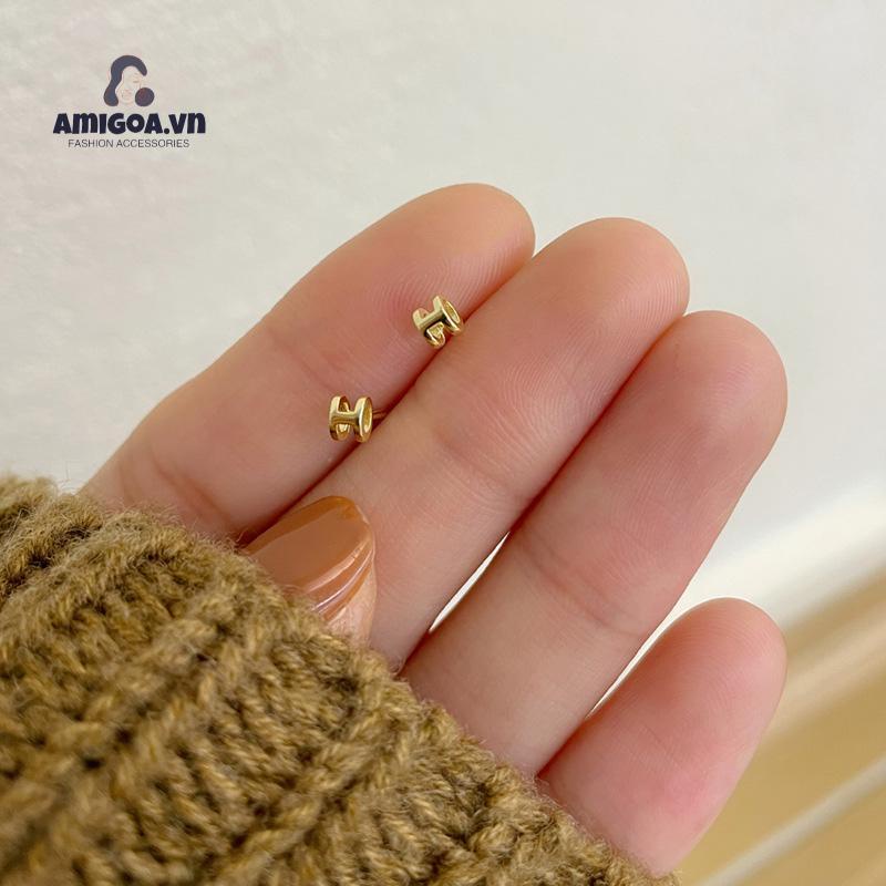 ✨✨Hoa tai chữ H đính đá thời trang dành cho nữ