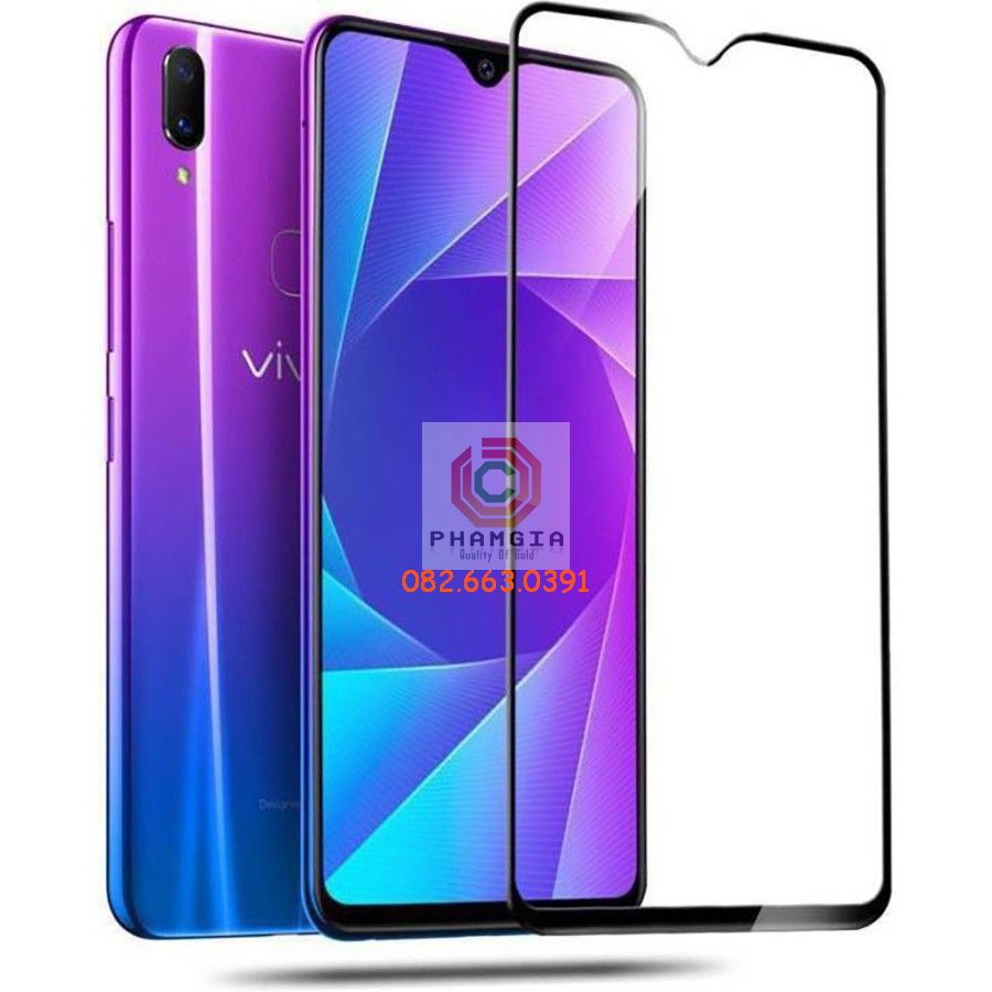Kính cường lực Vivo Y91i full màn hình, full keo, siêu chuẩn