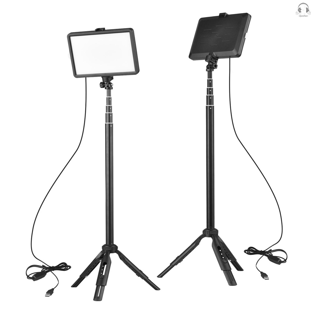 Andoer Bộ Đèn Led Rgb 1x7 Màu 3200k-5600k 10 Cấp Độ Sáng + 1 X Mở Rộng Max.148Cm / 58in Dùng Để Dạy Học Trực Tuyến