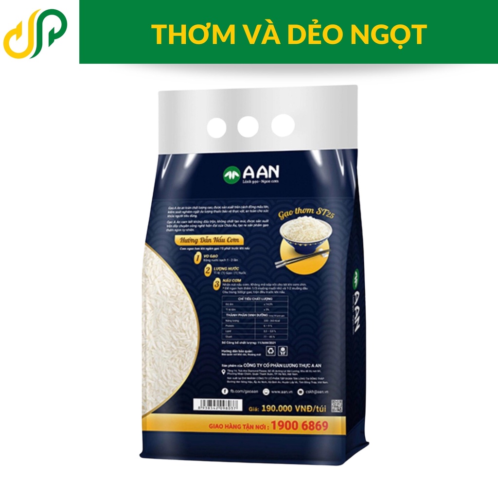 Gạo AAn ST25 túi 5kg