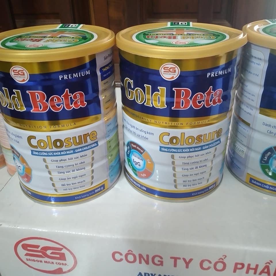 Sữa Gold Beta Colosure dinh dưỡng giúp phục hồi sức khỏe cho người bệnh, người ăn uống kém - 900G