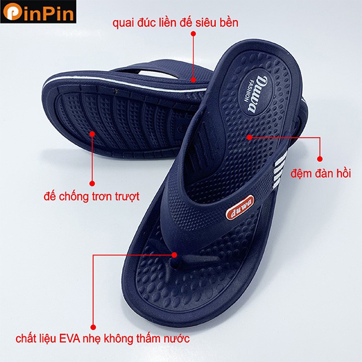 dép xỏ ngón nam PinPin quai đúc liền đế chất liệu eva nhẹ không thấm nước siêu bền - dw091