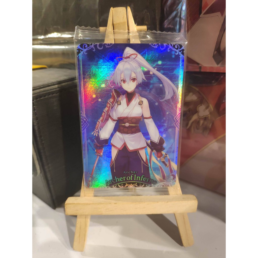 Thẻ bài bánh xốp Fate Grand Order FGO Tomoe Gozen SP - Super Rare - Tặng bọc bài nhựa bảo quản