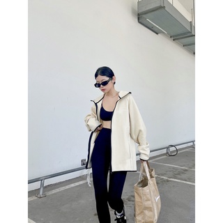 HOODIE JACKET ZIP BASIC BUTTER