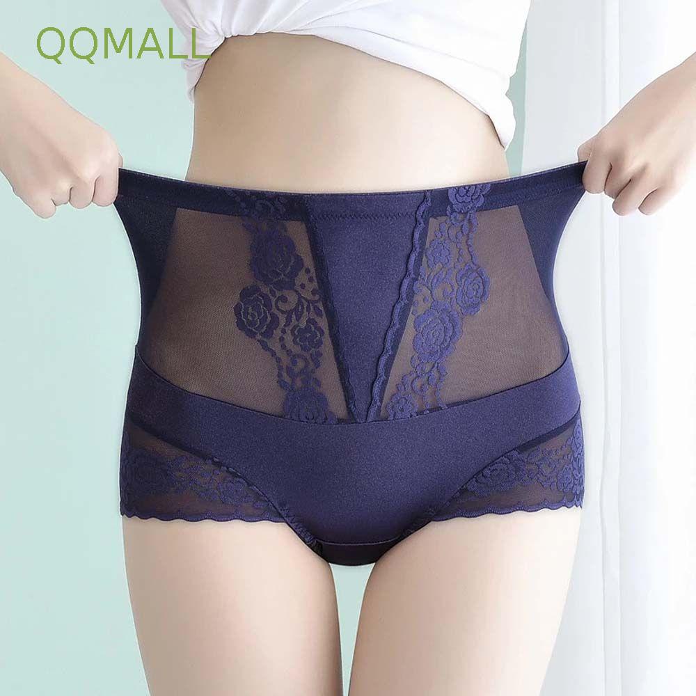 Quần Lót Mềm Eo Cao Co Giãn Thêu Hoa Kiểu Hàn Quốc Gợi Cảm Thoáng Khí Cho Nữ