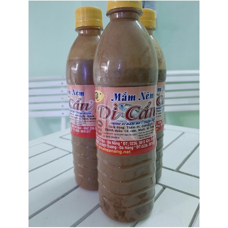 MẮM NÊM DÌ CẨN CHÍNH GỐC ĐÀ NẴNG - Chai 500ml- Mắm nêm chính hiệu 100%