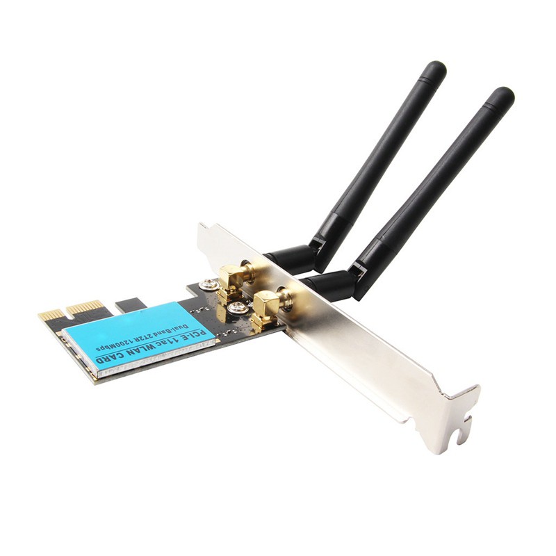 Thẻ Mạng Wifi Không Dây Ac1200M Băng Tần Kép Pci-E Cho Máy Tính | BigBuy360 - bigbuy360.vn